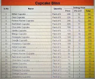 Cupcake Bliss Cake & Desserts menu 1