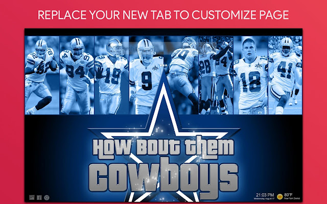 Dallas Cowboys Wallpaper HD Custom New Tab