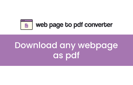 Webpage to PDF Converter Preview image 0