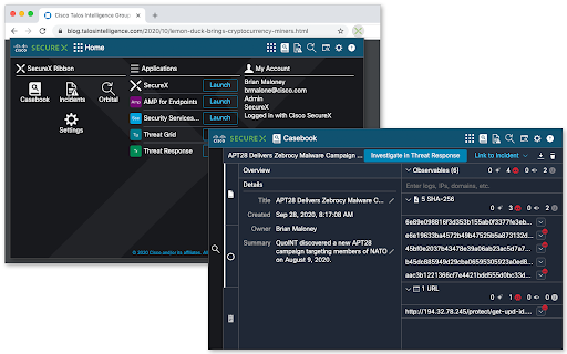 Cisco SecureX Ribbon