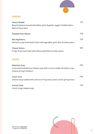 The Bent Spoon menu 1