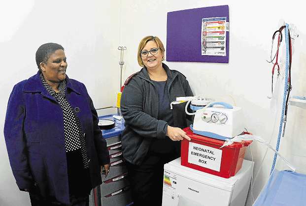 Dr Buyiswa Mjamba, left, and midwife Karen Waheeb at the recently opened Metro Maternity Home situated in St Andrews Road in Seborne.