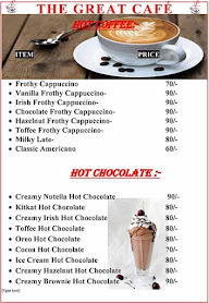 The Great Cafe menu 3