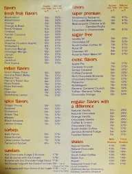 Pabrai's Fresh And Naturelle Ice Cream menu 1