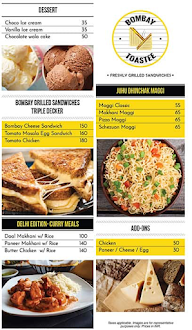 Bombay Toastee menu 2