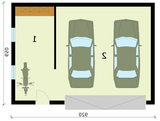 G294 - Rzut garażu