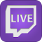 Imagen del logotipo del elemento para Twitch Live