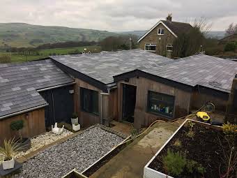 Re-roofing using artificial (Tapco) slate album cover