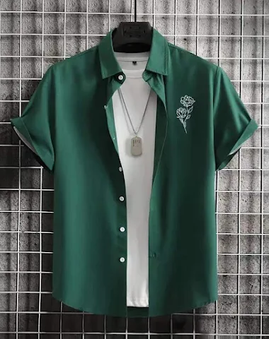 Camisa Hawaiana de Hombre con Rayas - 3