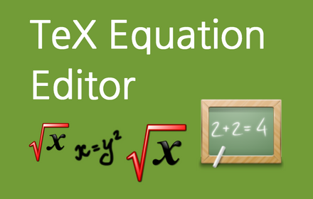 TeX equation editor small promo image