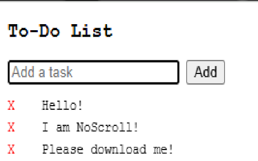 NoScroll
