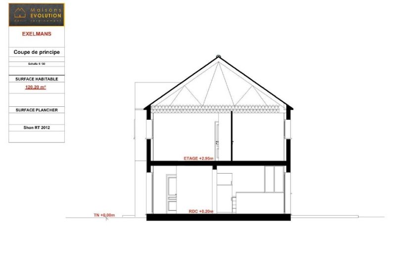  Vente Terrain + Maison - Terrain : 950m² - Maison : 120m² à Rozay-en-Brie (77540) 