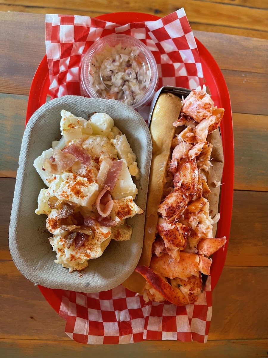 GF Lobster roll with potato salad