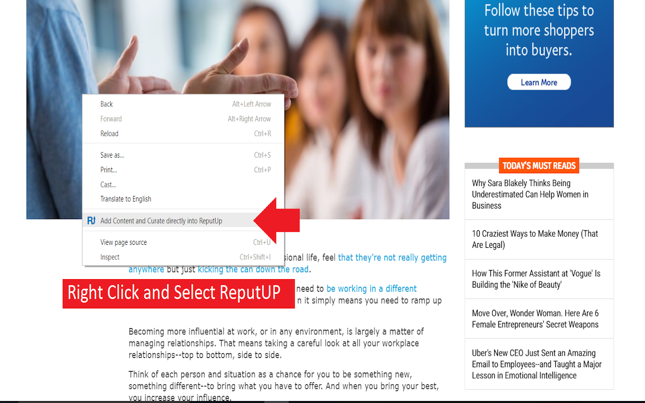 ReputUp - Curate the content Preview image 0