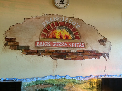 Francisco's Brick Pizza Mural