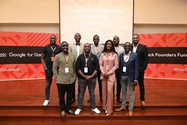 Some of the founders of the 12 Kenya startups that are part of the 60 African startups benefiting from the Sh479.2 million Google for Startups Black Founders Fund program.