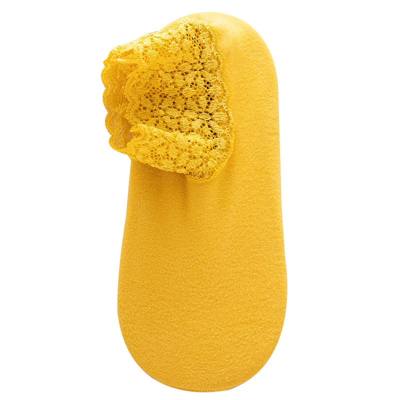 Chaussettes de sommeil chaudes et épaisses avec dentelle pour une douce contention. Profitez du confort, de la chaleur et d'un maintien doux toute la nuit.