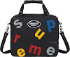 supreme x vanson leather letters bag