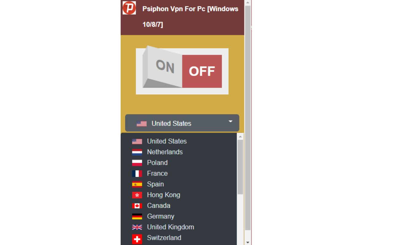 Psiphon Vpn For Pc [Window 10/8/7] Preview image 1