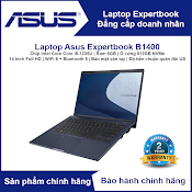 Laptop Asus Expertbook B1400 (Chip Intel Core I5 - 1235U | Ram 8Gb | Ssd 512Gb Nvme | 14' Full Hd | Bảo Mật Vân Tay | Bảo Mật Tpm 2.0 | Độ Bền Chuẩn Quân Đội Us) - Hàng Chính Hãng