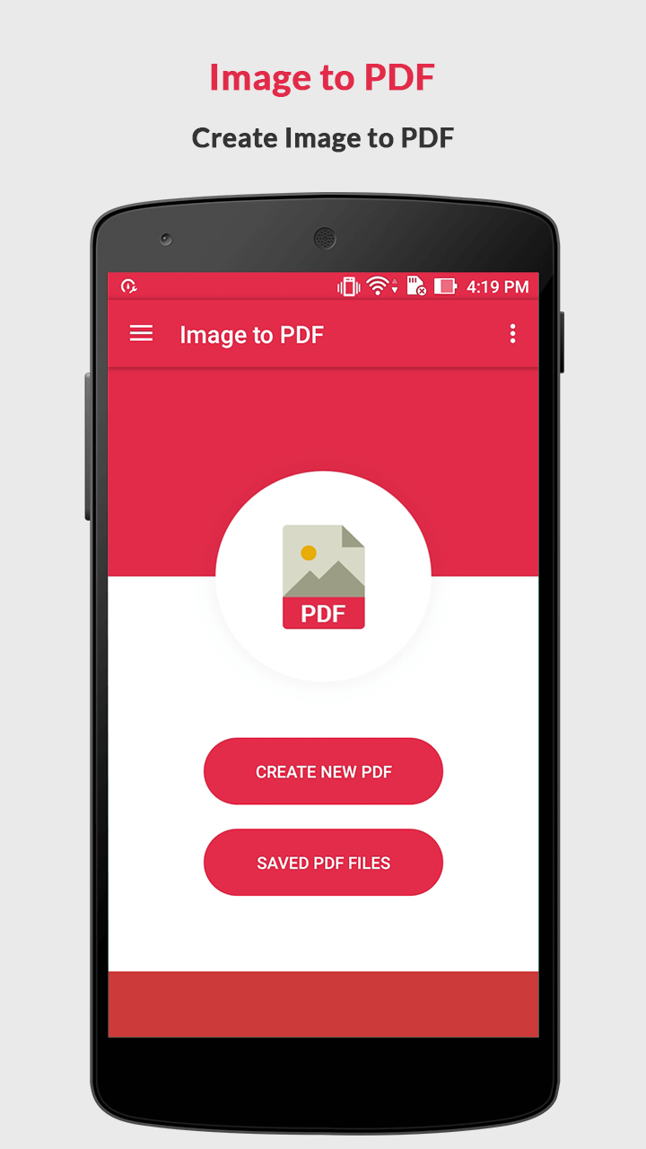 Images to PDF Converter Screen 1