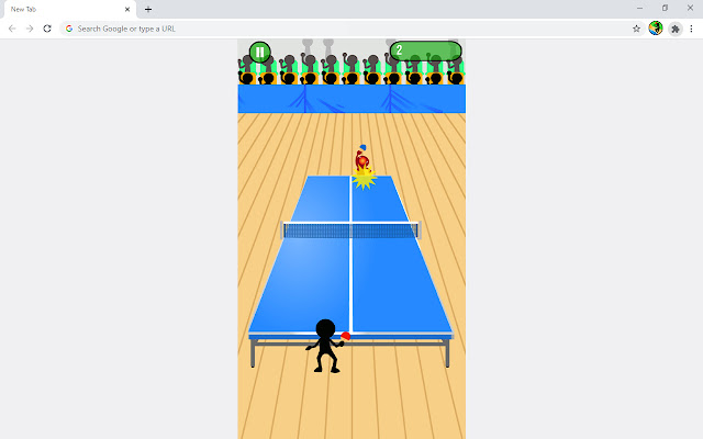 Stickman Ping Pong Sports Game chrome extension