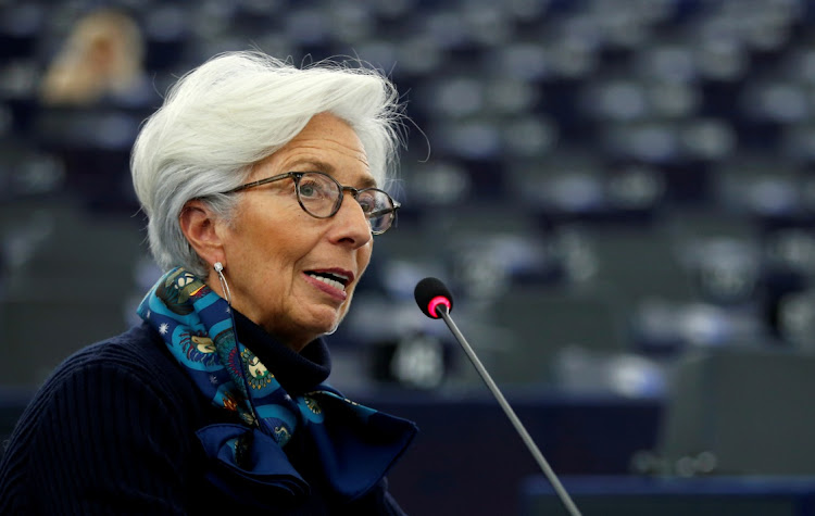 European Central Bank president Christine Lagarde. Picture: REUTERS/VINCENT KESSLER