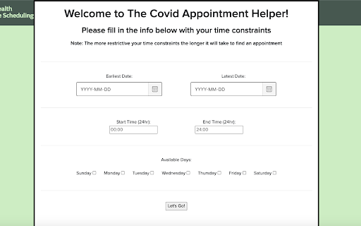 NY State Covid Appointment Grabber Lite