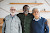 three diverse senior men