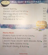 Tata Cha menu 1