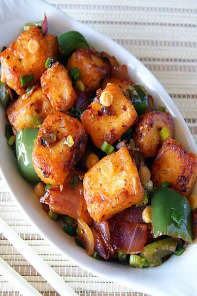 Dry Paneer Chilli(Serve 1)