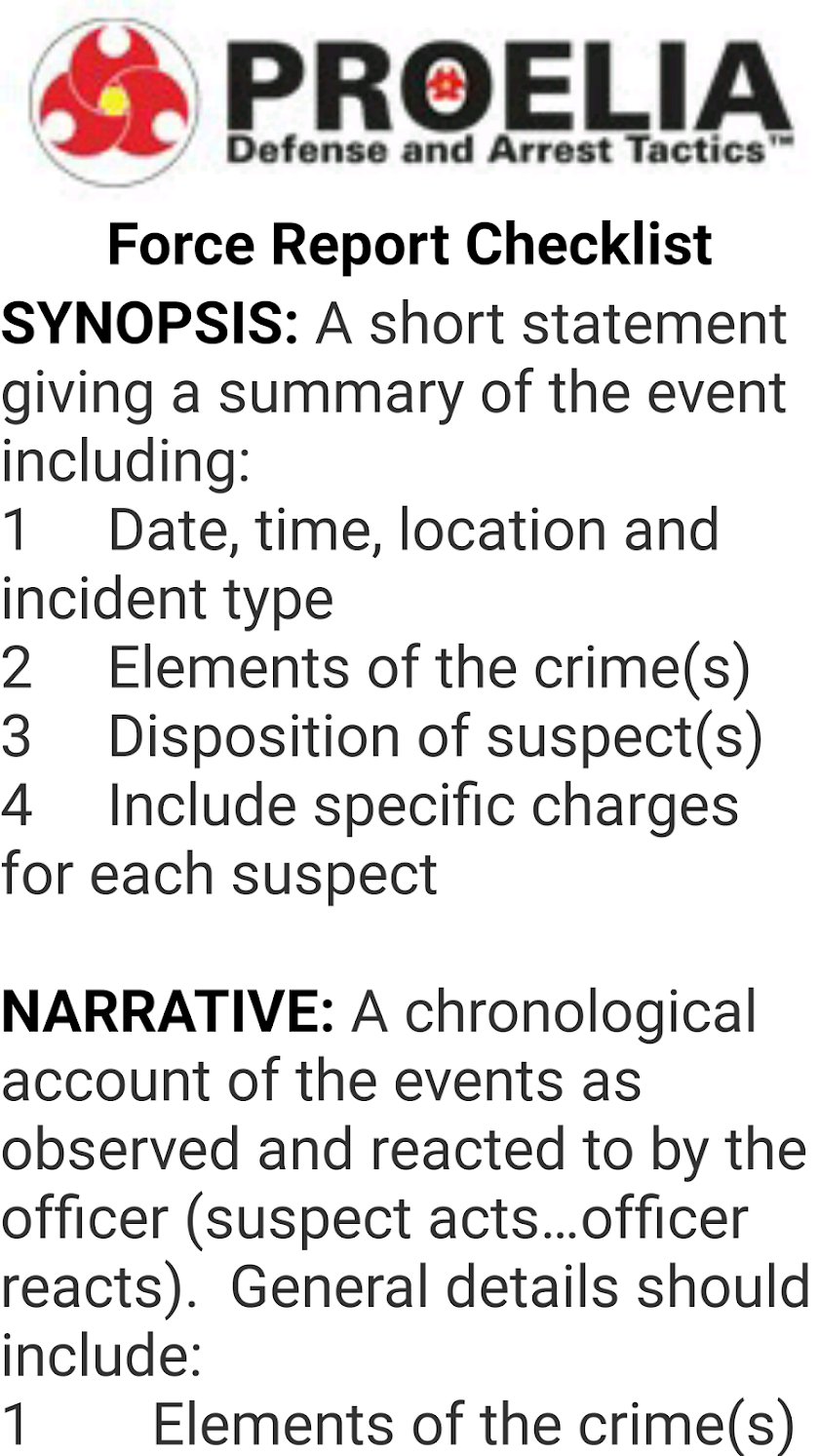 PROELIA Force Response Screen 3