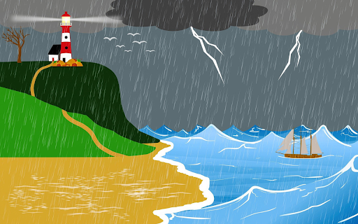 Stormy sea day screenshot 1