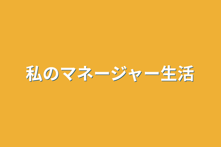 「私のマネージャー生活」のメインビジュアル