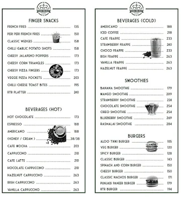 Rtr Cafe menu 