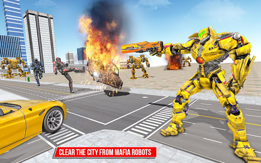 Muscle car robot game u2013 Bus robot transform games screenshots 9