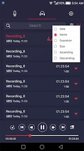 Audio recorder banner