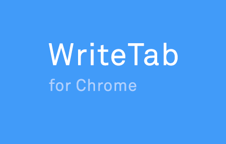 WriteTab chrome extension