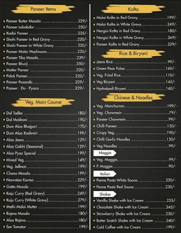 Neemroots Cafe Take Away menu 