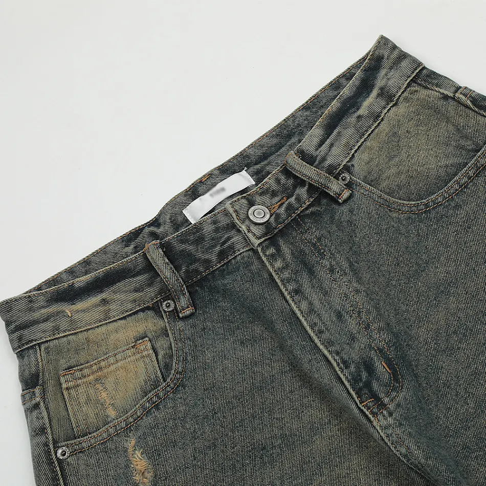 Heren Gewassen Gele Mud Jeans voor een casual look. Comfortabele pasvorm en stijlvol design. Perfect voor dagelijks gebruik en vrije tijd. Bestel nu jouw nieuwe jeans!