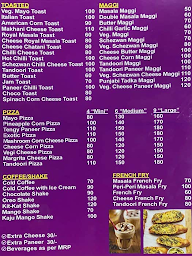 Bombay's The Sandwich House menu 1