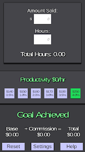 Ryan's Commission Calculator - náhled