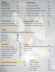 Dosametic Cafe menu 1