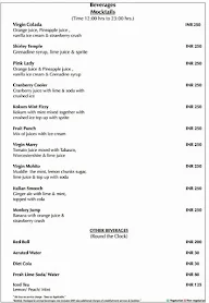 Clove - Hotel Ambrosia Sarovar Portico menu 8