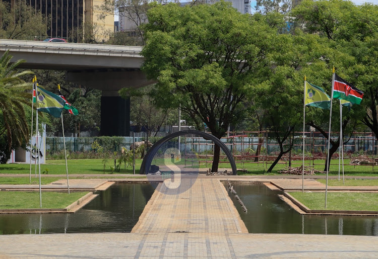 Final touches at Central Park Nairobi on December 9, 2022.