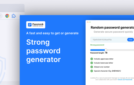 Random password generator small promo image