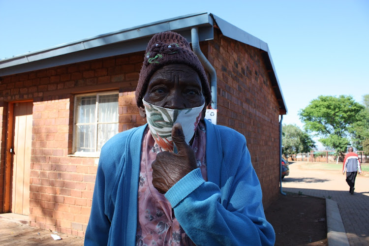 Rosina Rakololo (100) from Mamelodi east of Pretoria happy to vote.