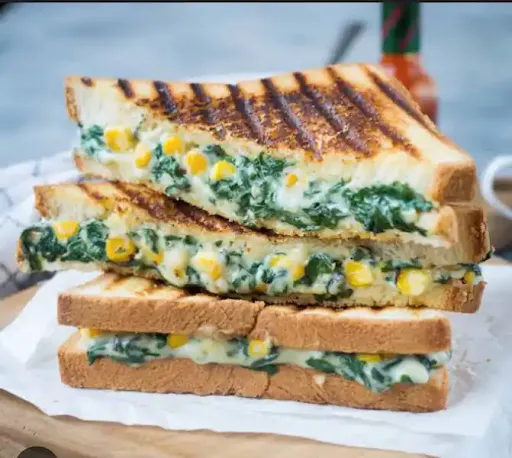 Corn & Spinach Sandwich