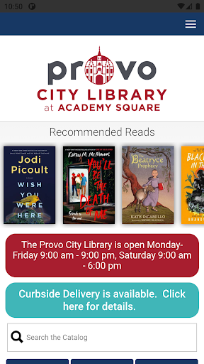 Screenshot Provo City Library