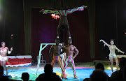 The Velocity Brothers performing  during the McLaren Circus performance in Muizenberg.